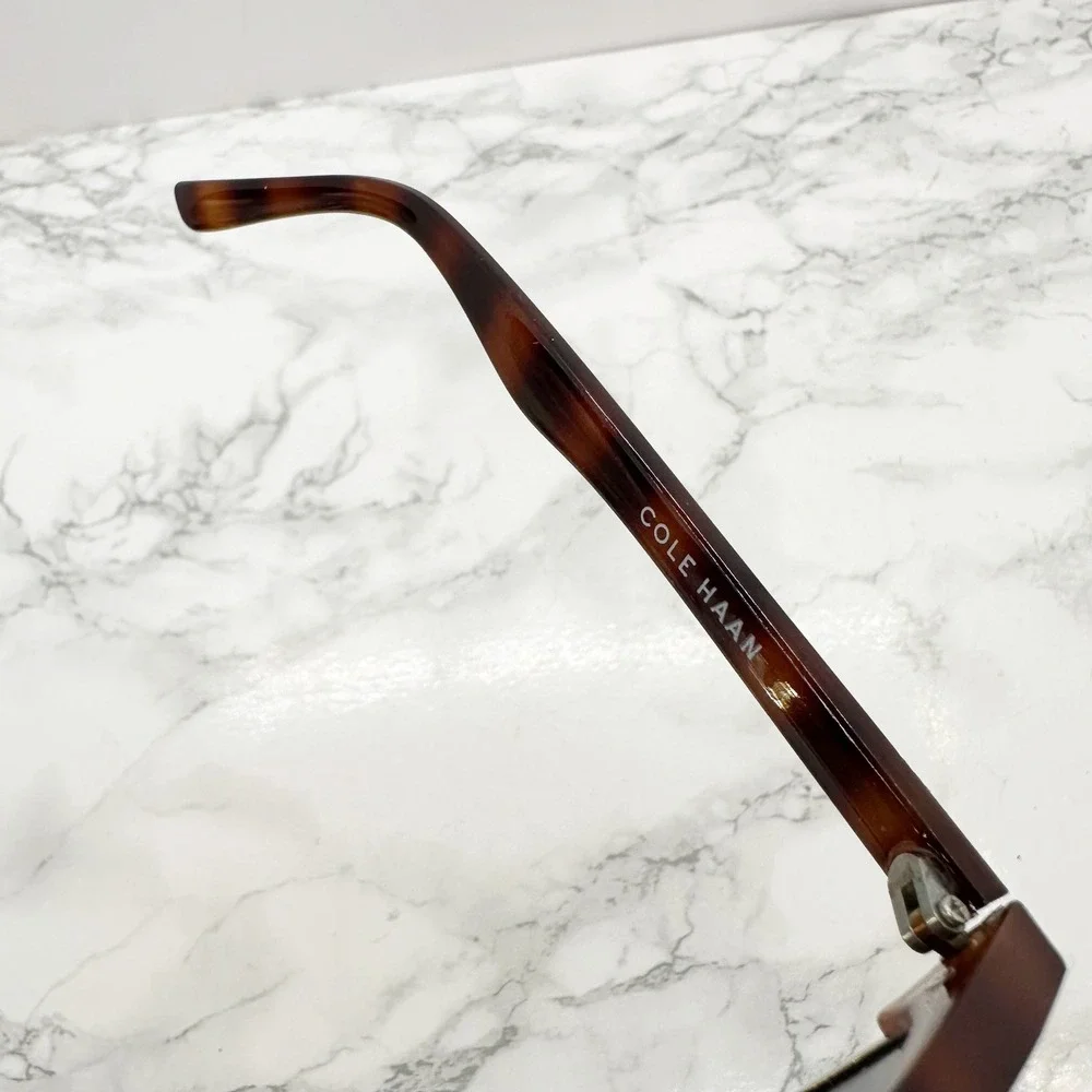 Cole Haan C1719 22 Sunglasses Women Tortoise Polarized Clubmaster‎ Excellent